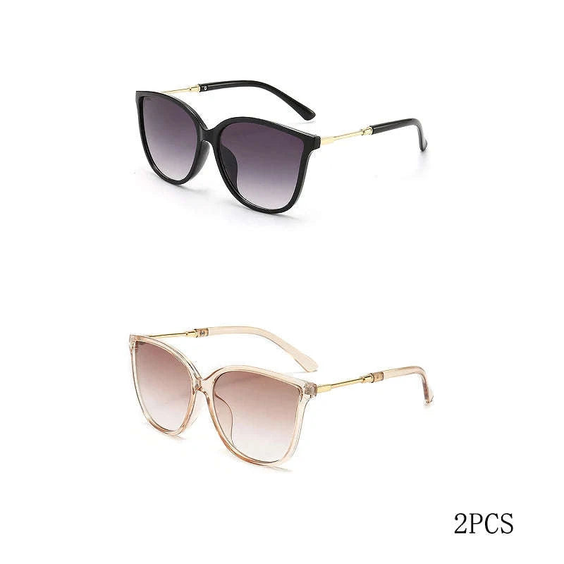 Vintage Cat Eye Sunglasses for Women-black