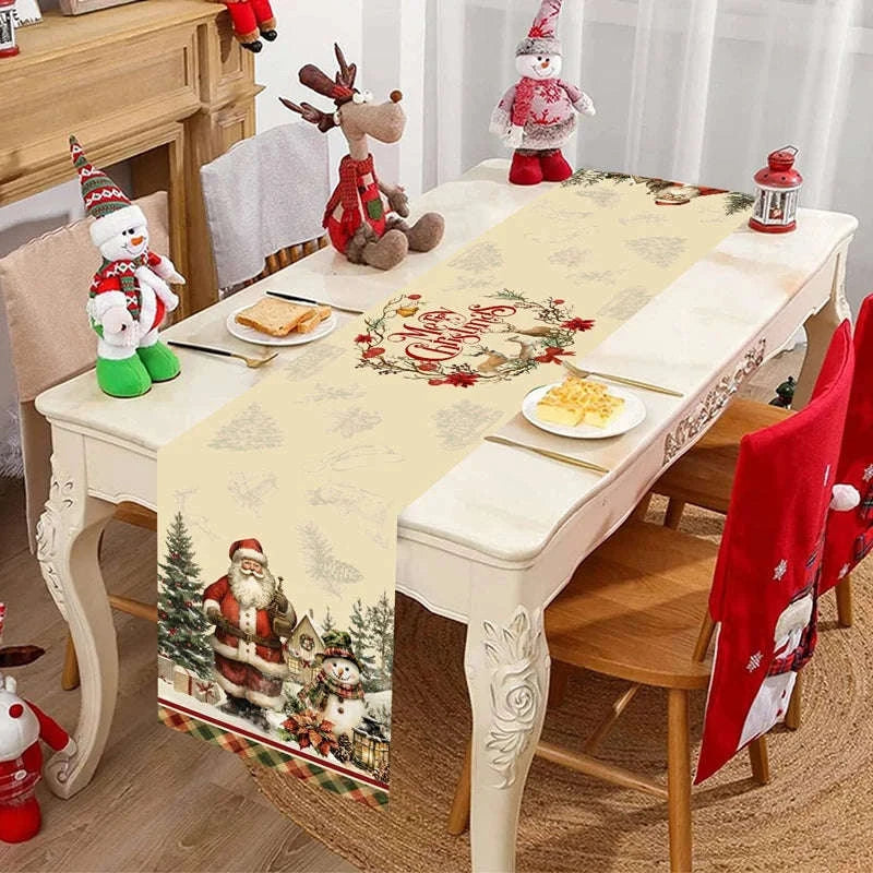 Vintage Christmas Table Runner-16 / 35*180cm