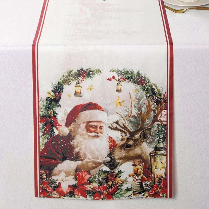 Vintage Christmas Table Runner-16 / 35*180cm