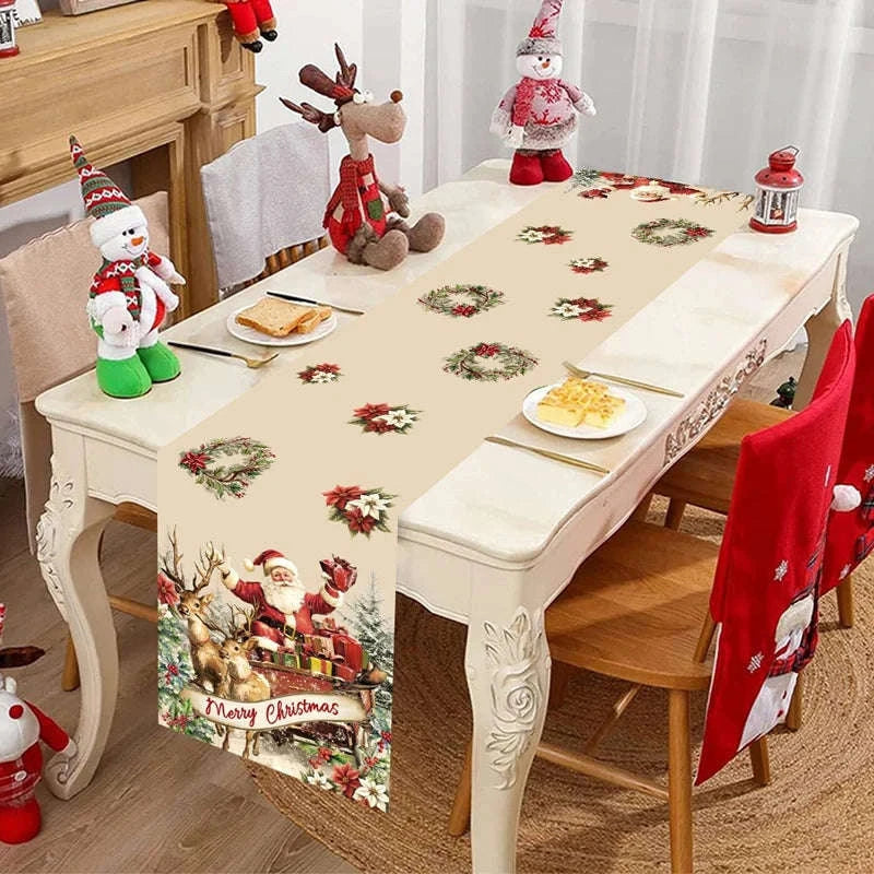 Vintage Christmas Table Runner-16 / 35*180cm