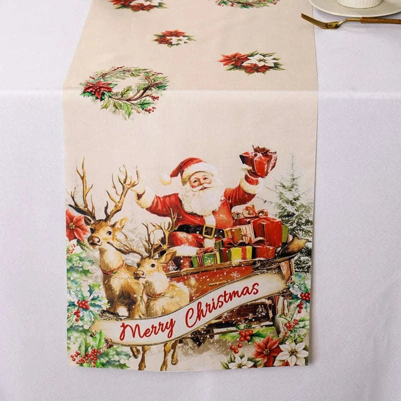Vintage Christmas Table Runner-16 / 35*180cm