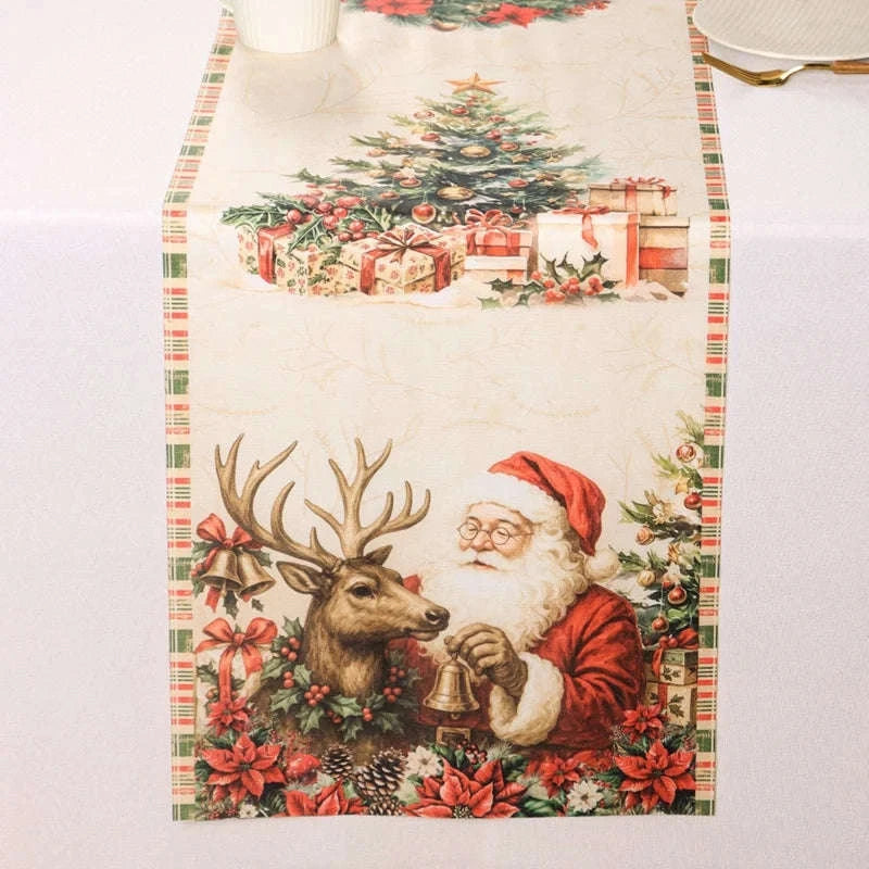 Vintage Christmas Table Runner-16 / 35*180cm