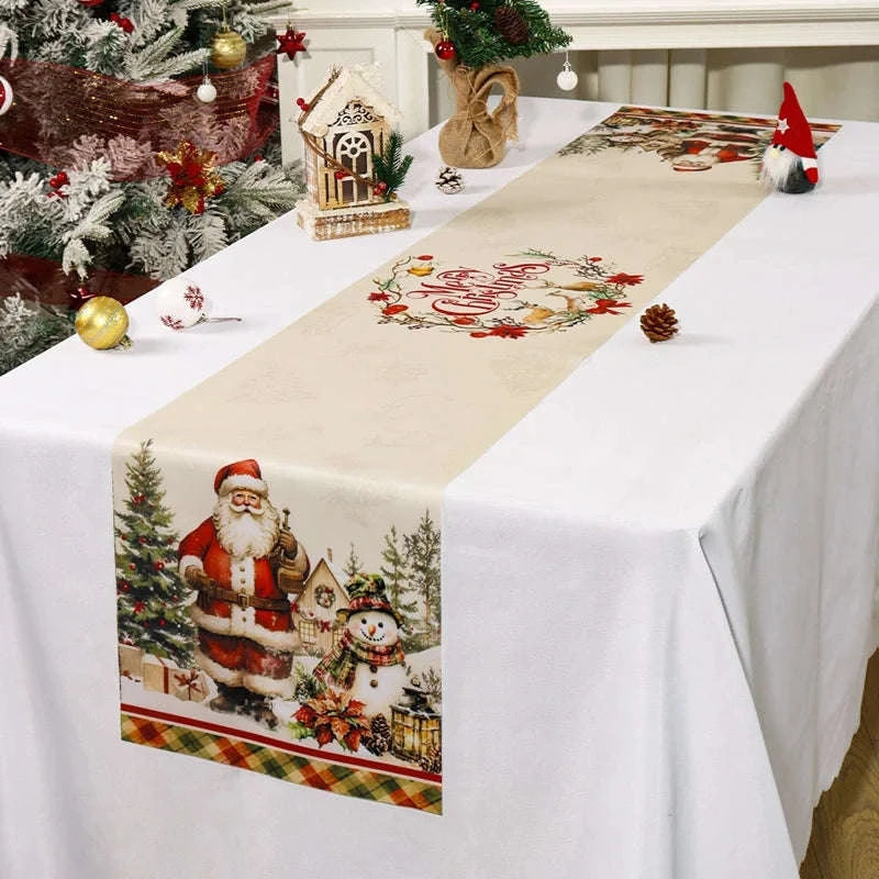 Vintage Christmas Table Runner-16 / 35*180cm