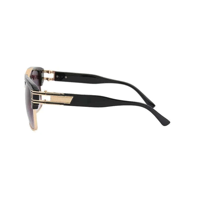 Vintage Men Sunglasses with UV400 Retro Square Style-Blue Gradient