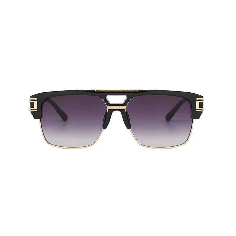 Vintage Men Sunglasses with UV400 Retro Square Style-Blue Gradient
