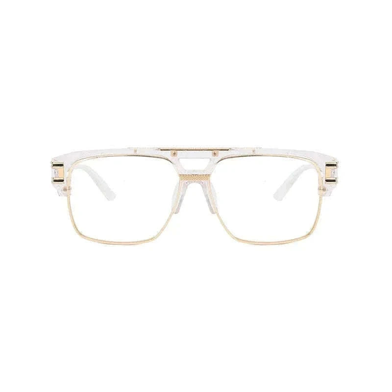 Vintage Men Sunglasses with UV400 Retro Square Style-Blue Gradient