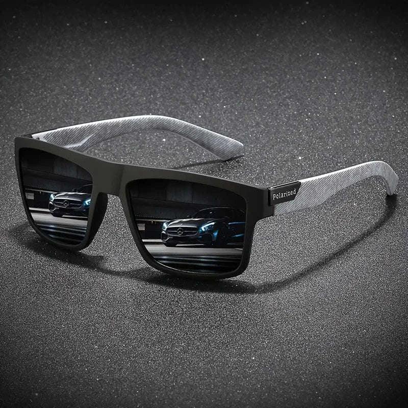 Vintage Square Polarized Sunglasses for Driving and Outdoor Sports-C1