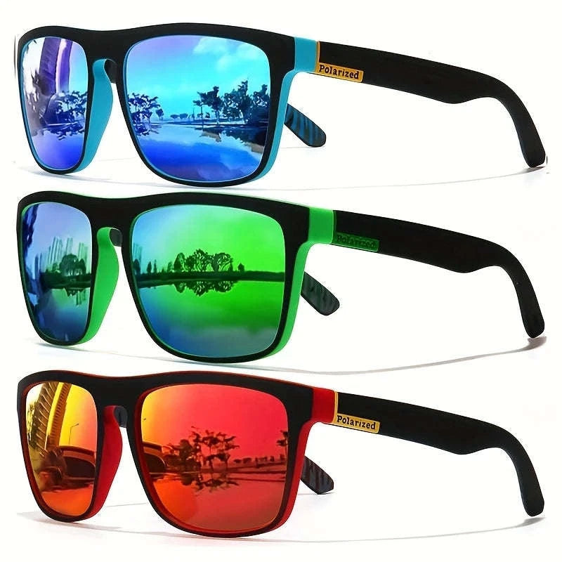 Vintage Square Polarized Sunglasses for Driving and Outdoor Sports-C5