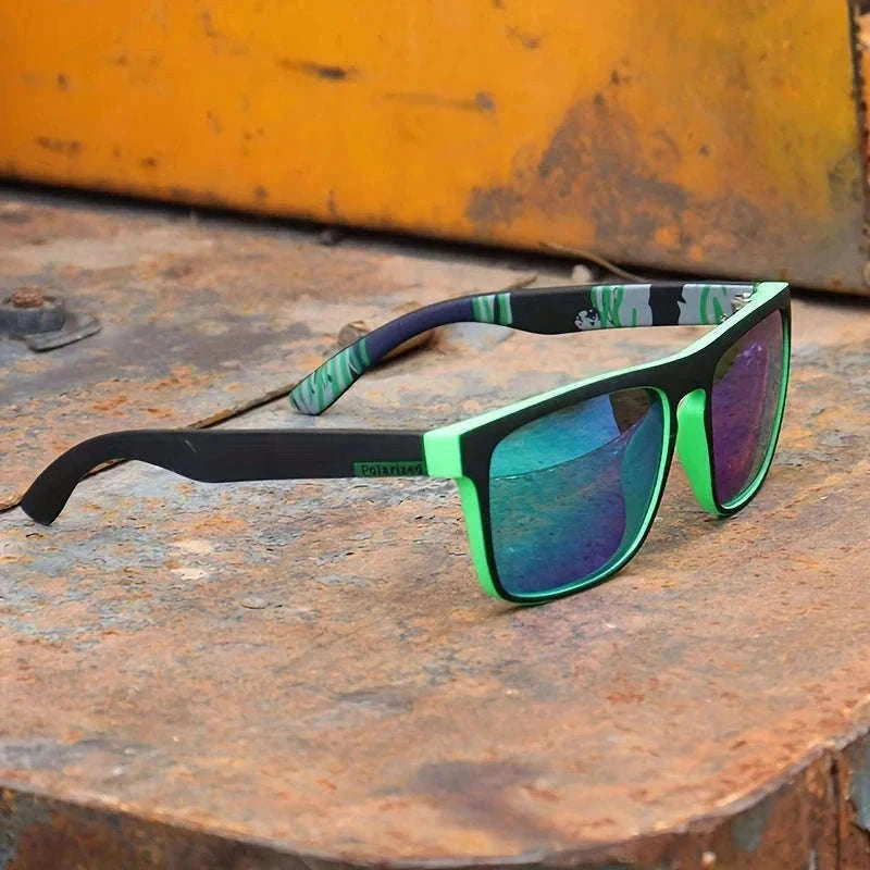 Vintage Square Polarized Sunglasses for Driving and Outdoors-C5