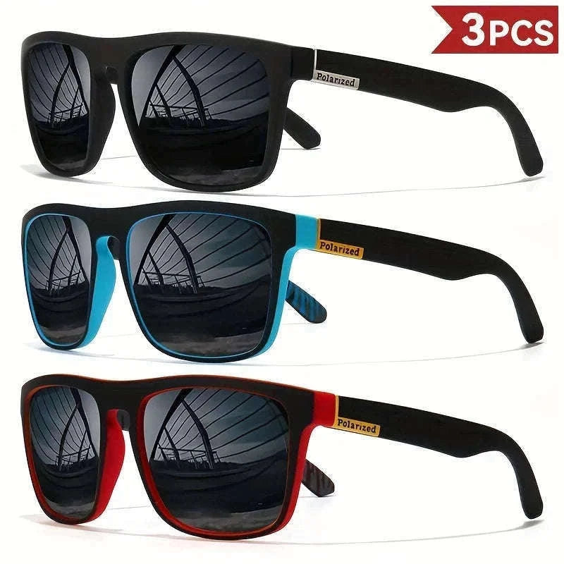 Vintage Square Polarized Sunglasses for Driving and Outdoors-C5