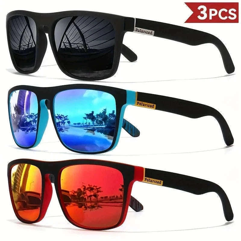 Vintage Square Polarized Sunglasses for Driving and Outdoors-C5