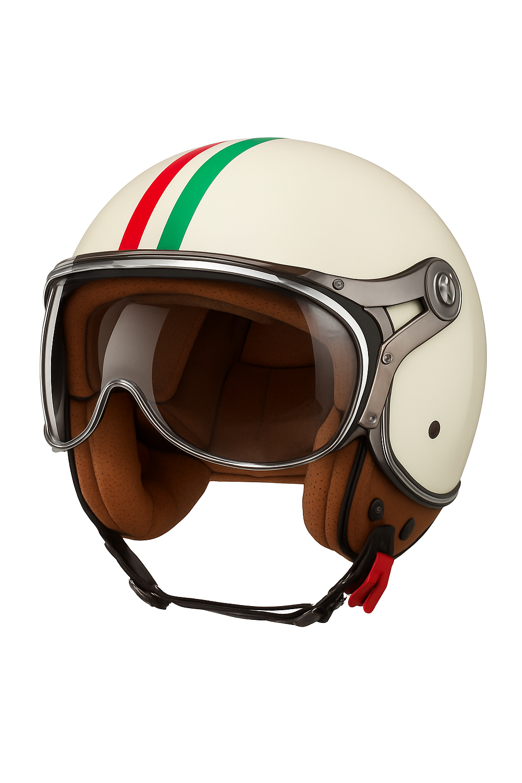 Vintage Jet Motorcycle Helmet with Visor for Confident Rides