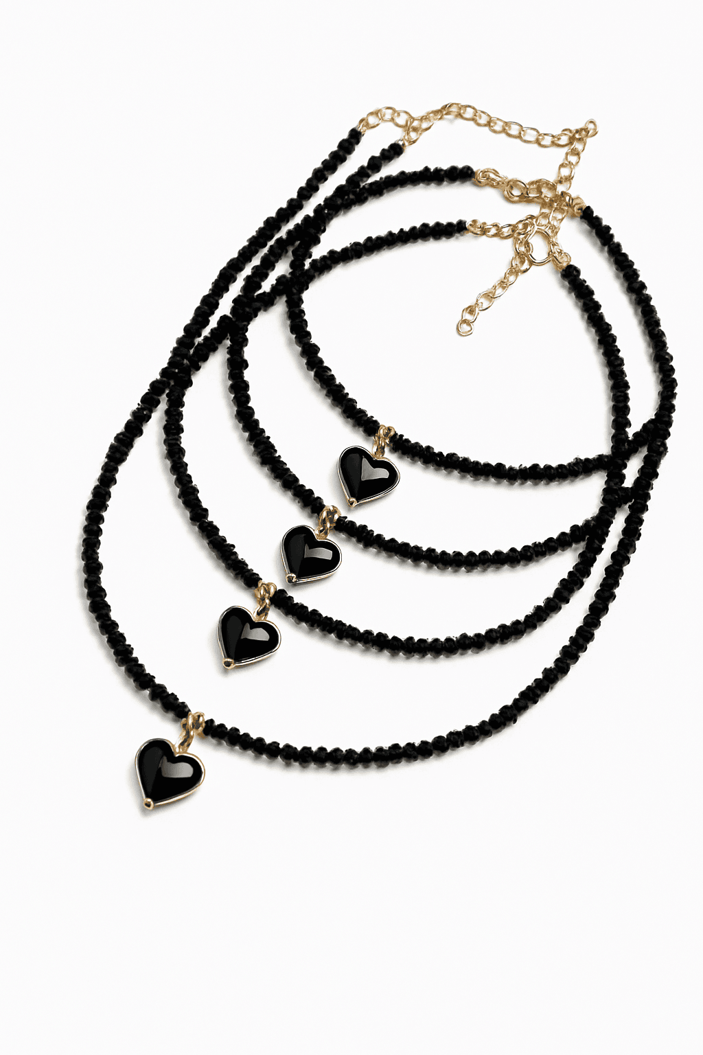Vintage Zircon Heart Pendant Necklace for Women-NES-10047-9