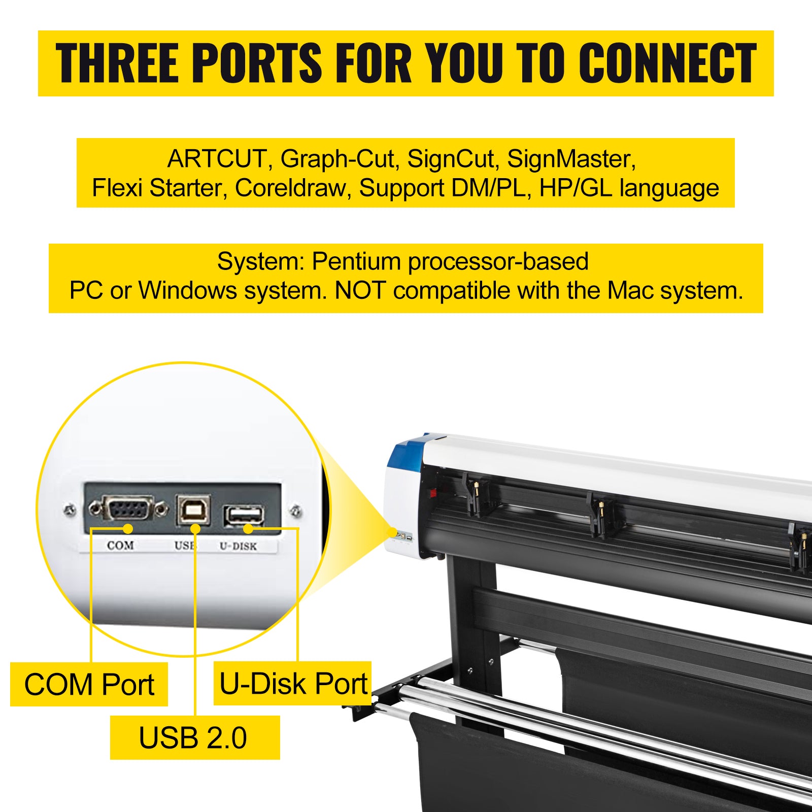 Řezací plotr na vinyl 53" s optickým senzorem a softwarem SignMaster