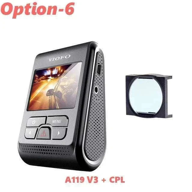 VIOFO A119 V3 2K Quad HD Dash Cam with Night Vision & Parking Mode-Add GPS / None