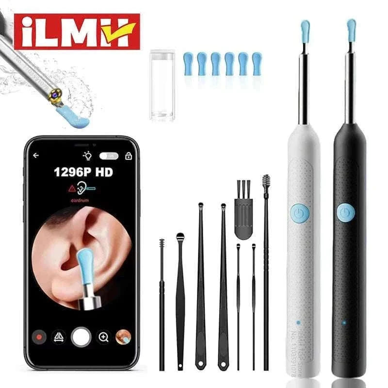 Visual Ear Wax Cleaner with Camera for Clear Home Ear Care-NE3-D Basics White