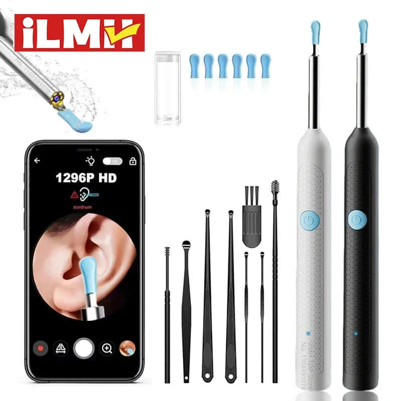 Visual Ear Wax Cleaner with Camera – Smart Ear Care Kit-NE3-D Basics White