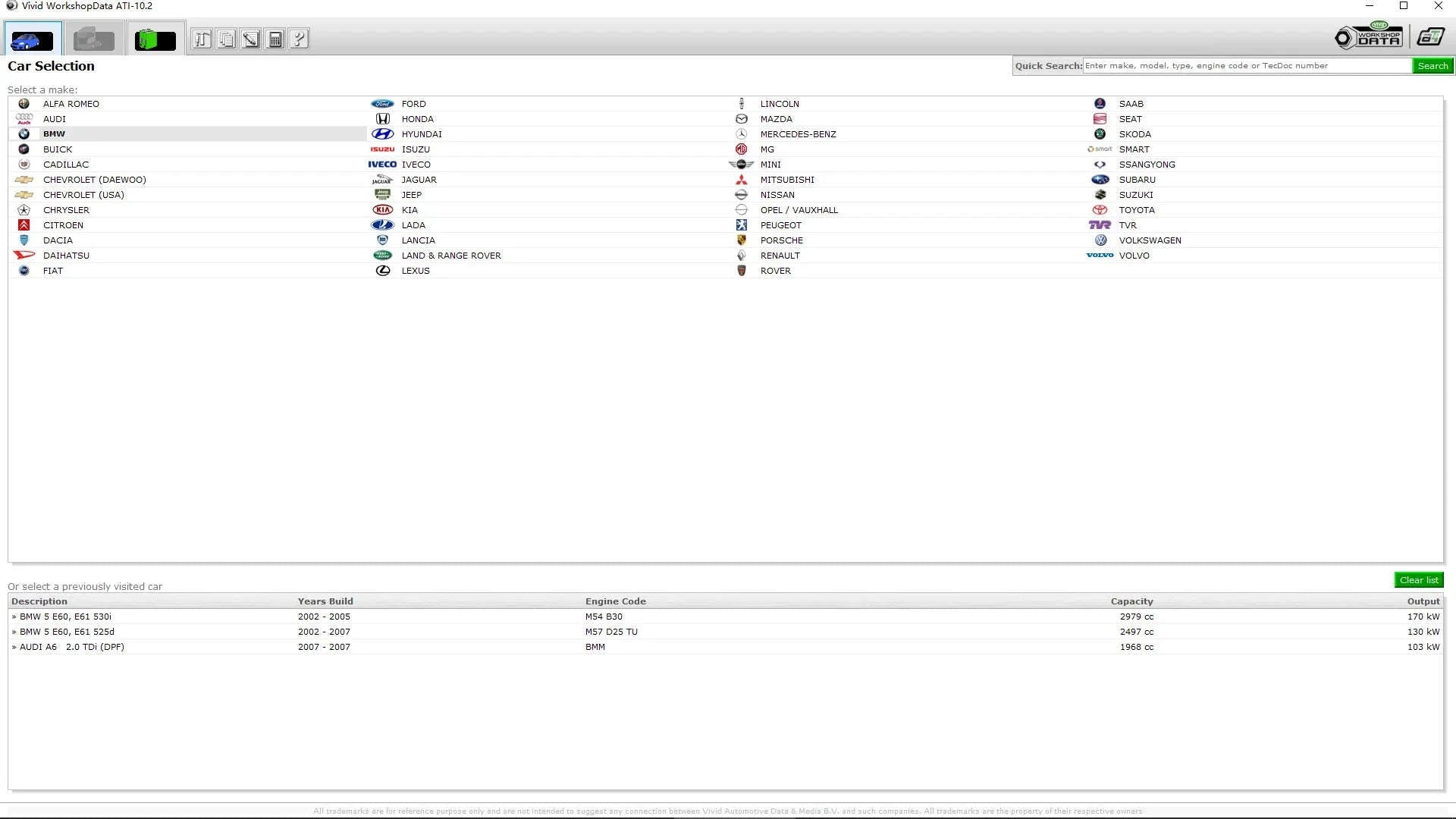 Vivid Data Automotive Technical Database Software-send by link