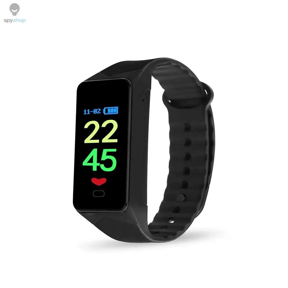 Voice Activated Camera Bracelet Watch – Discreet 1080P Recording & OLED Display-black / Camera with 64GB