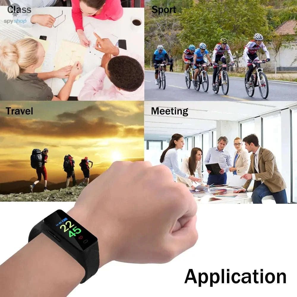 Voice Activated Camera Bracelet Watch – Discreet 1080P Recording & OLED Display-black / Camera with 64GB