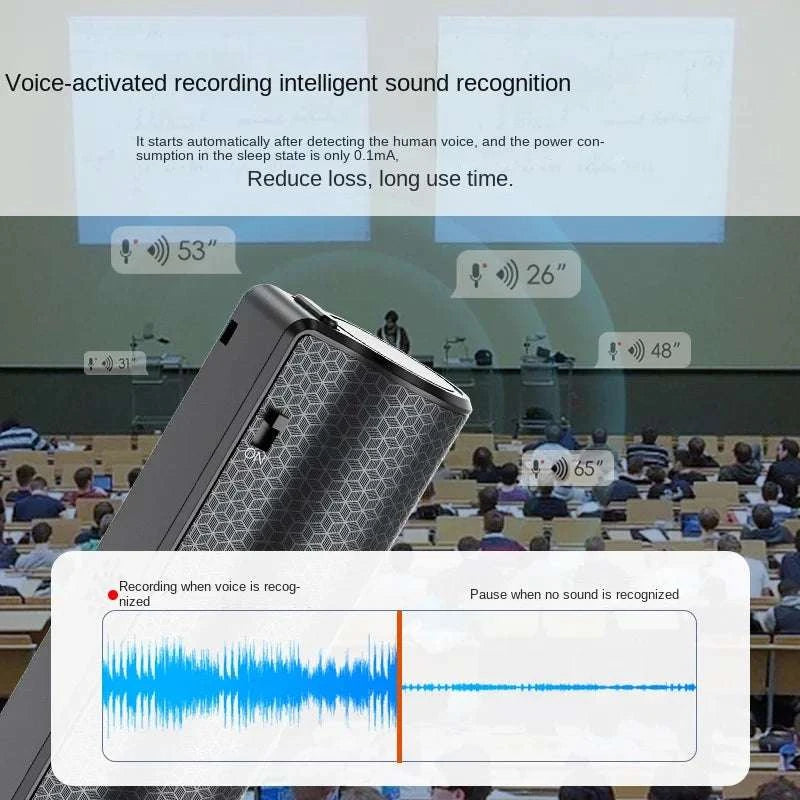 Voice Activated USB Recorder with 350H Recording & Magnetic Mount-black / 64 GB