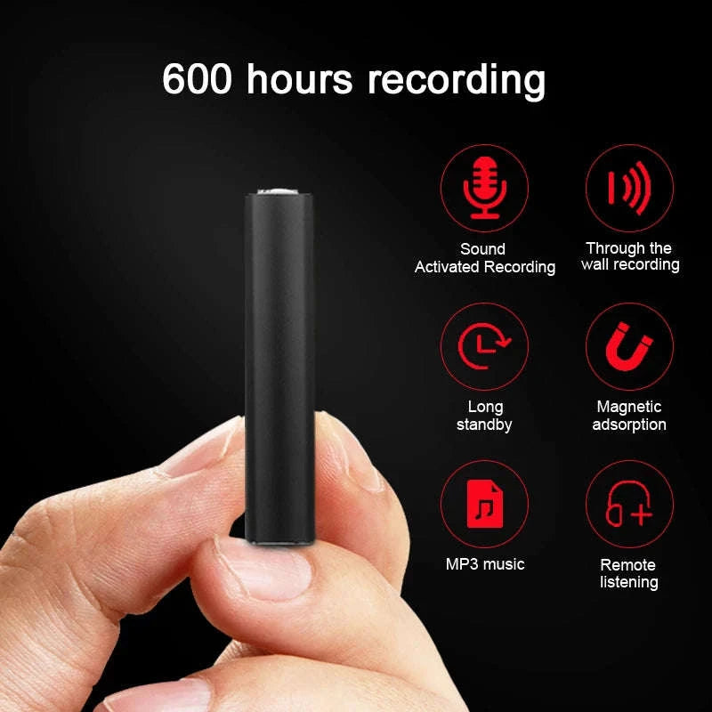 Voice Recorder 600 Hours Magnetic Digital Dictaphone-01 with OTG / China Mainland / 16 GB