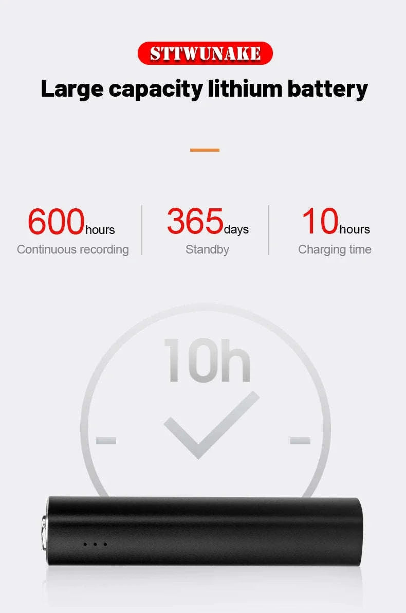 Voice Recorder 600 Hours Magnetic Digital Dictaphone-01 with OTG / China Mainland / 16 GB