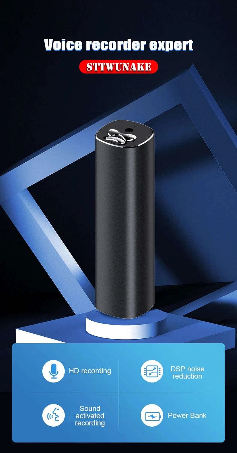 Voice Recorder 600 Hours Magnetic Digital Dictaphone-01 with OTG / China Mainland / 16 GB