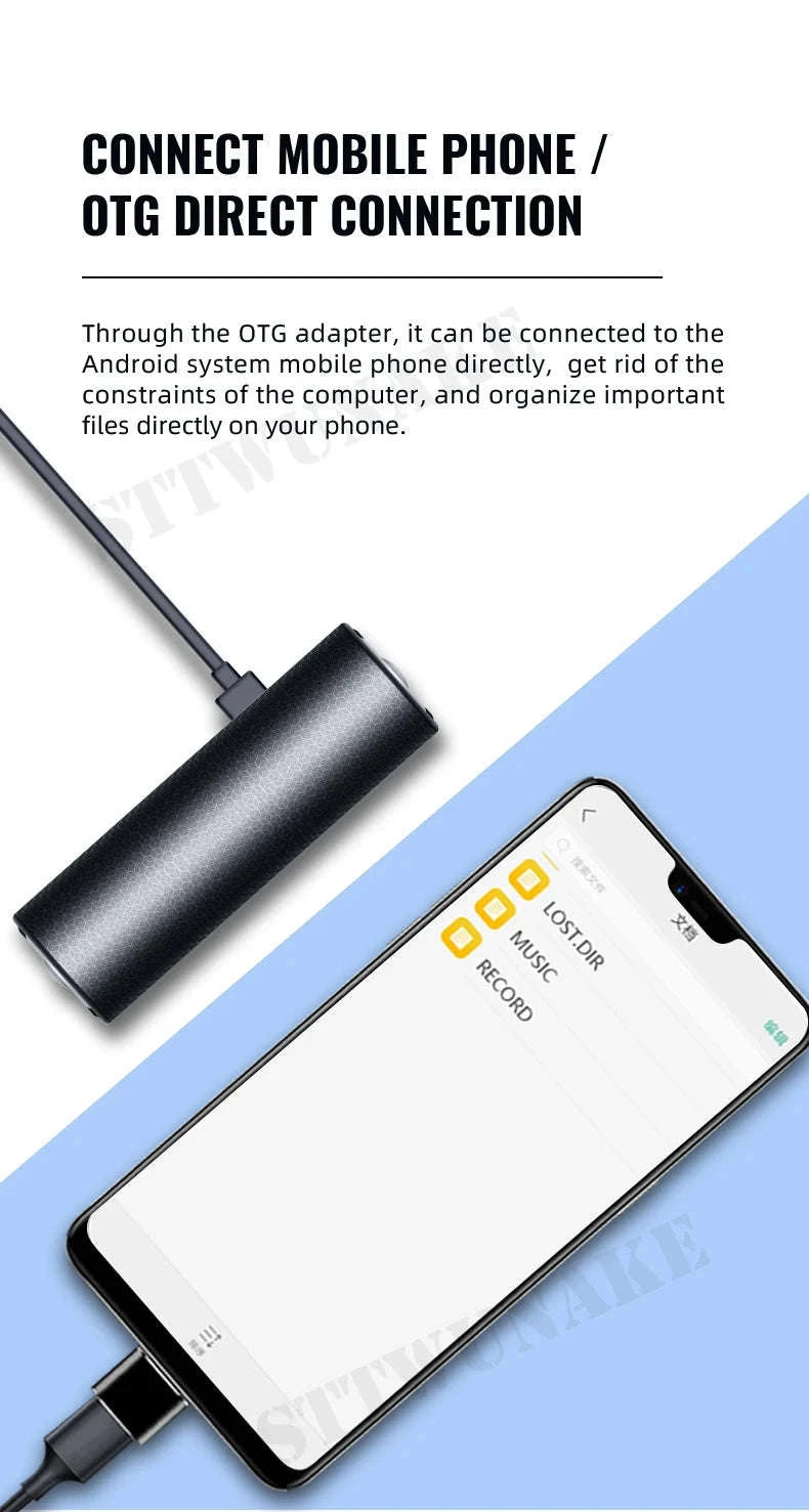 Voice Recorder 600 Hours Magnetic Digital Dictaphone-01 with OTG / China Mainland / 16 GB