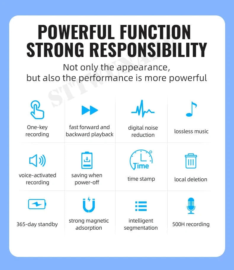 Voice Recorder 600 Hours Magnetic Digital Dictaphone-01 with OTG / China Mainland / 16 GB