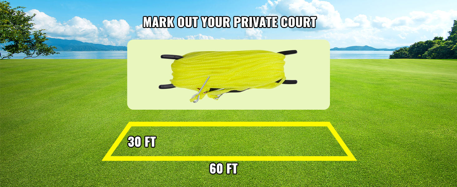 SucceBuy Outdoor Volleyball Net System Adjustable Height Steel Poles with PVC Volleyball Pump Carrying Bag for Beach Lawn