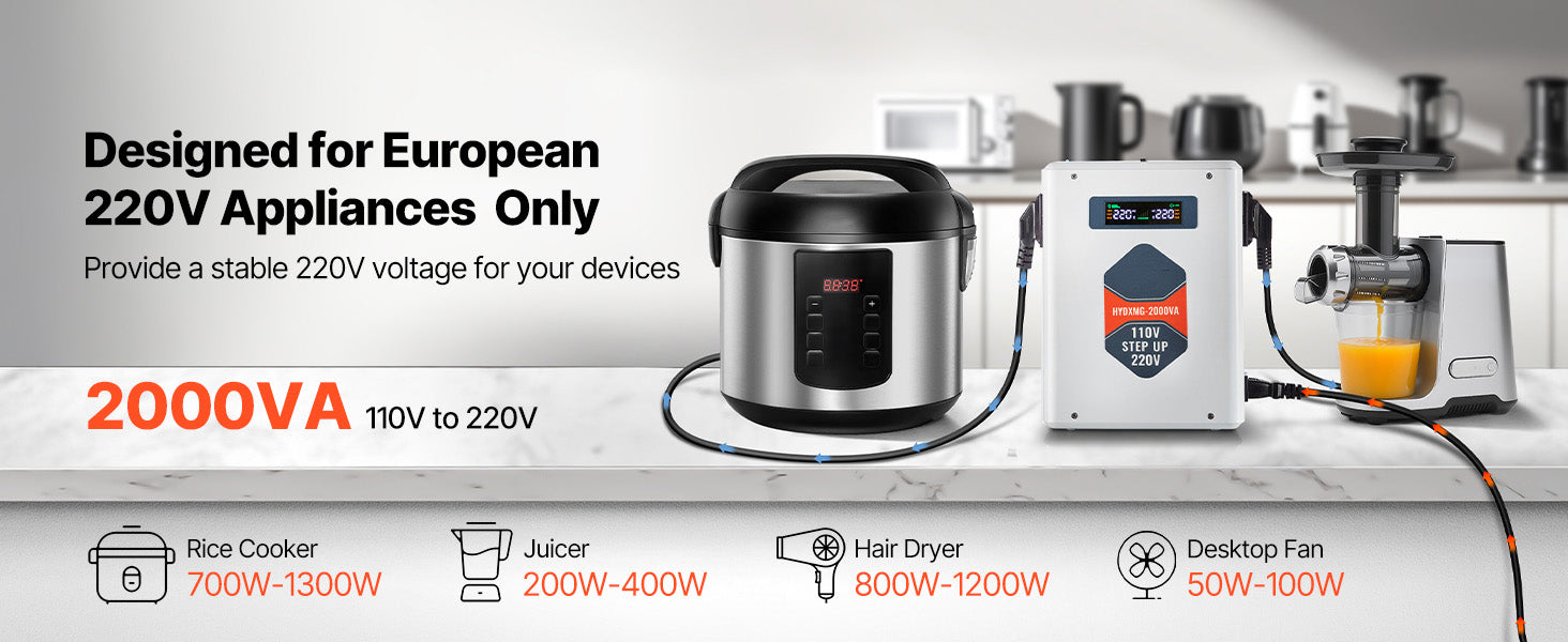 Step Up/Down Voltage Converter 2000VA/3000VA Dual Output Power Transformer
