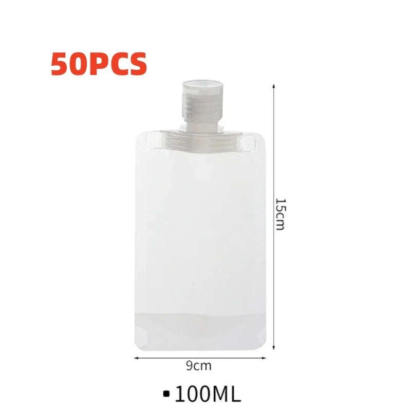 VoyageVac 10-Piece Travel Bottle Set-10Pcs 50ML