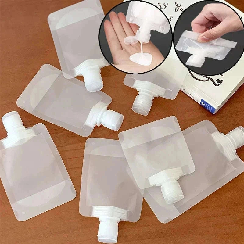 VoyageVac 10-Piece Travel Bottle Set for Leak-Resistant Packing-10Pcs 50ML