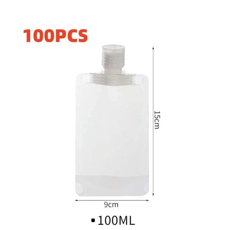 VoyageVac 10-Piece Travel Bottle Set for Leak-Resistant Packing-10Pcs 50ML
