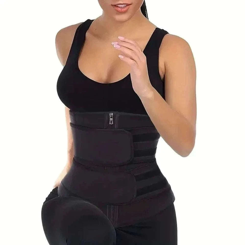 Waist Trainer Fitness Belt for Core Support and Workouts-H / XXL