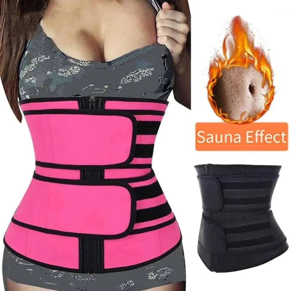 Waist Trainer Fitness Belt for Core Support and Workouts-H / XXL
