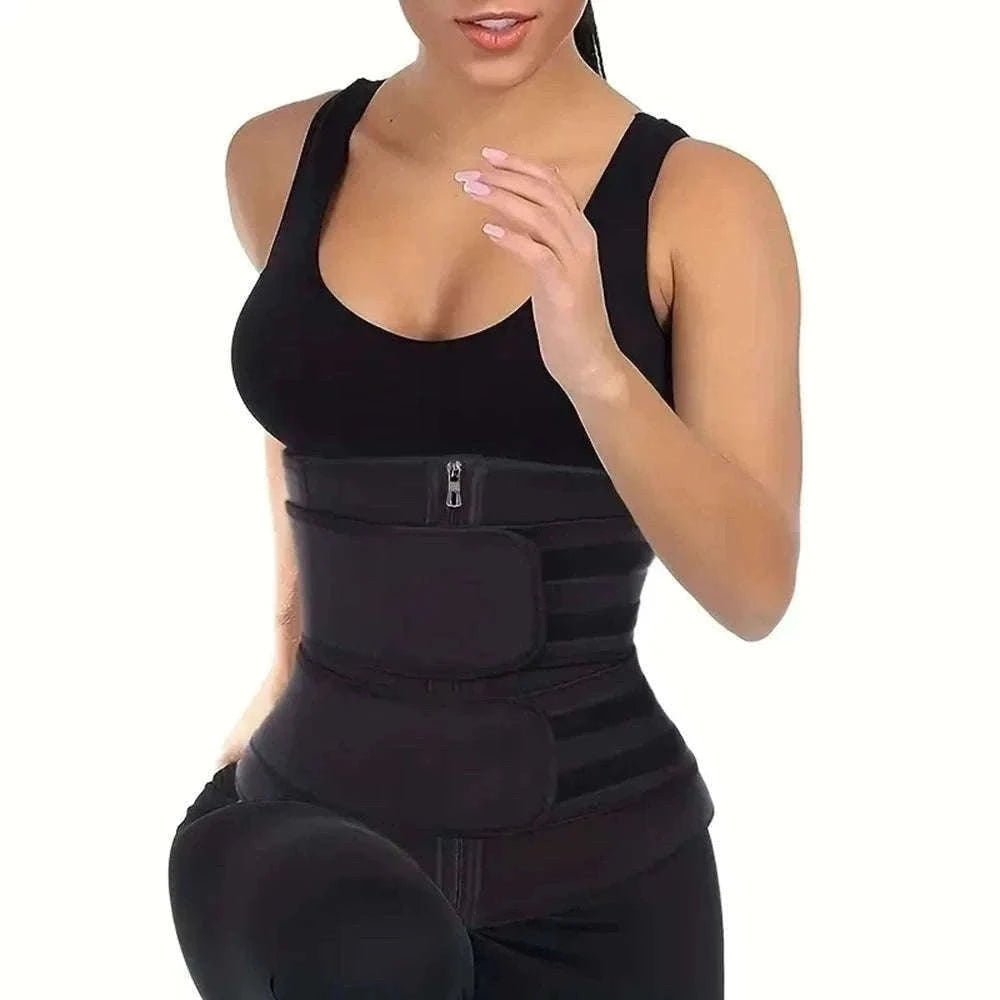 Waist Trainer Fitness Belt for Core Support and Workouts-H / XXL