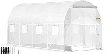 Walk-In Tunnel Greenhouse Galvanized Frame Waterproof Cover-10x7x7 ft Green / United States
