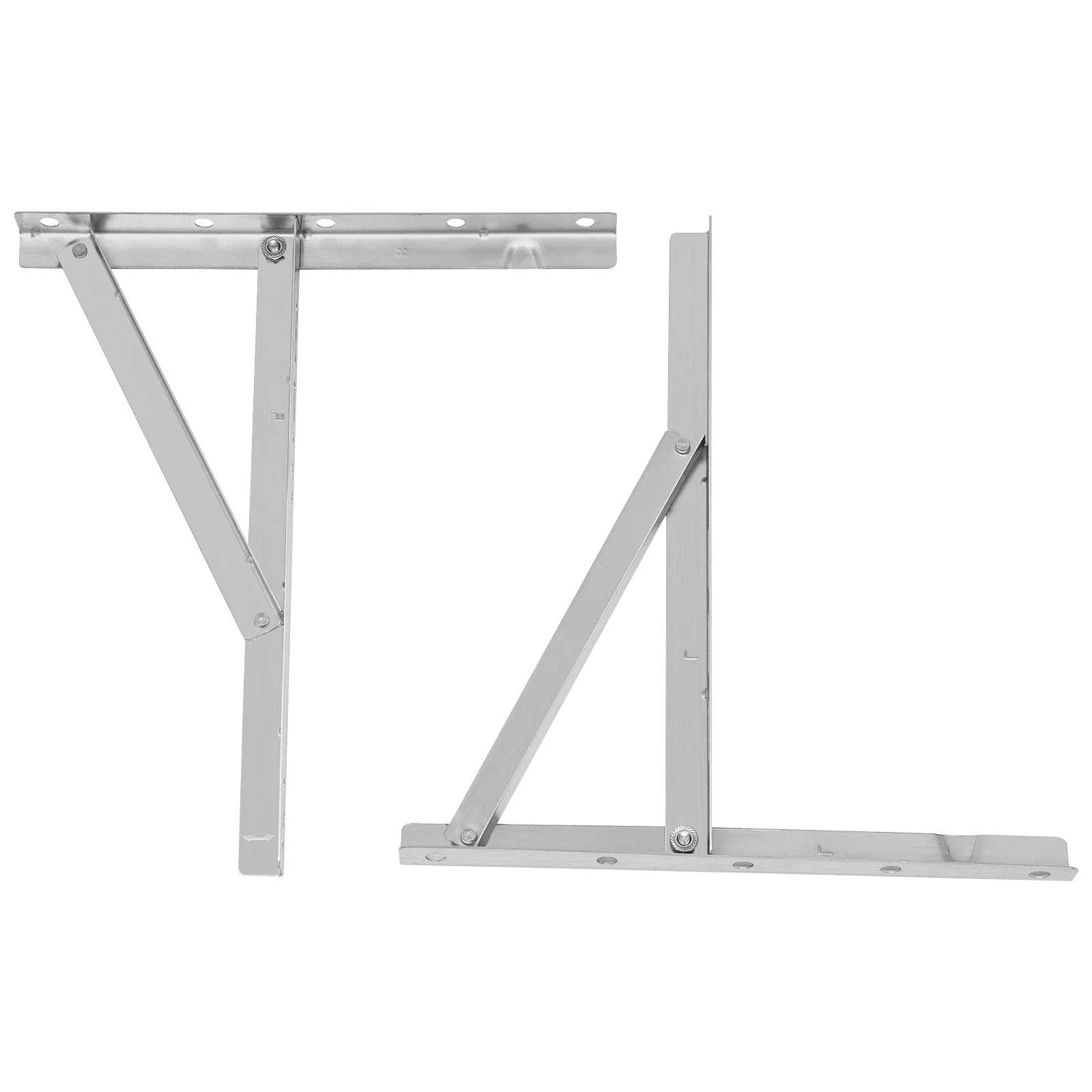 Wall-Mounted AC Bracket Set 440lbs Heavy Duty Stainless Steel-Silver / 12 inch / france