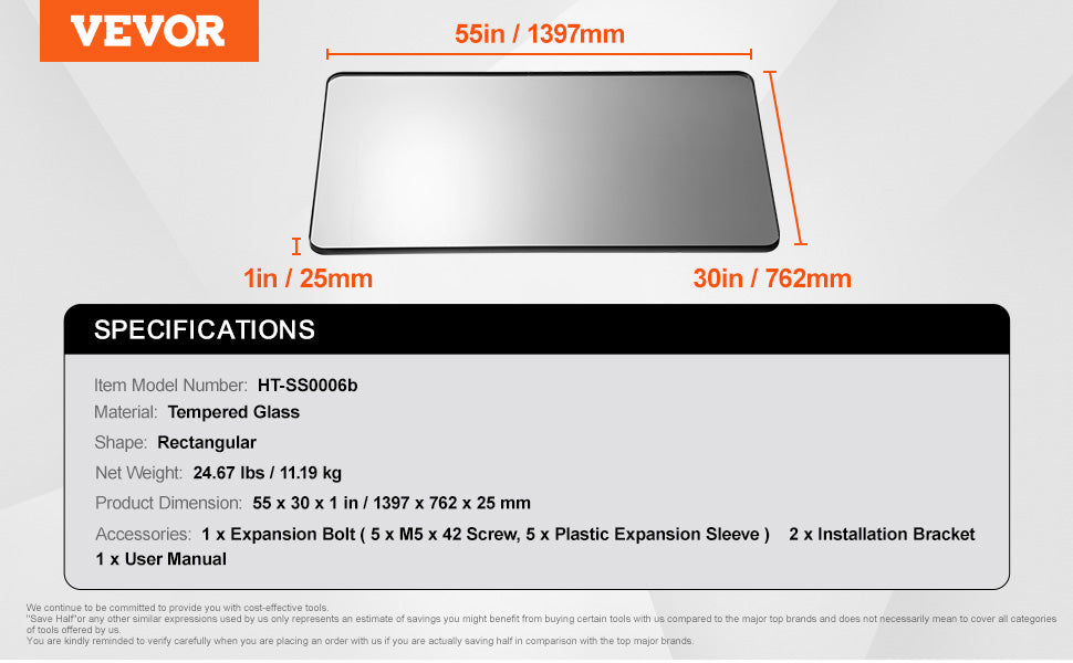 Wall Mounted Makeup Mirror with Aluminum Alloy Frame and Shatter-Resistant Film