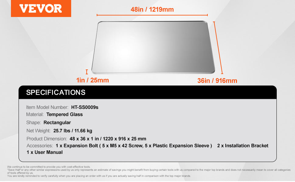 Wall Mounted Makeup Mirror with Aluminum Alloy Frame and Shatter-Resistant Film