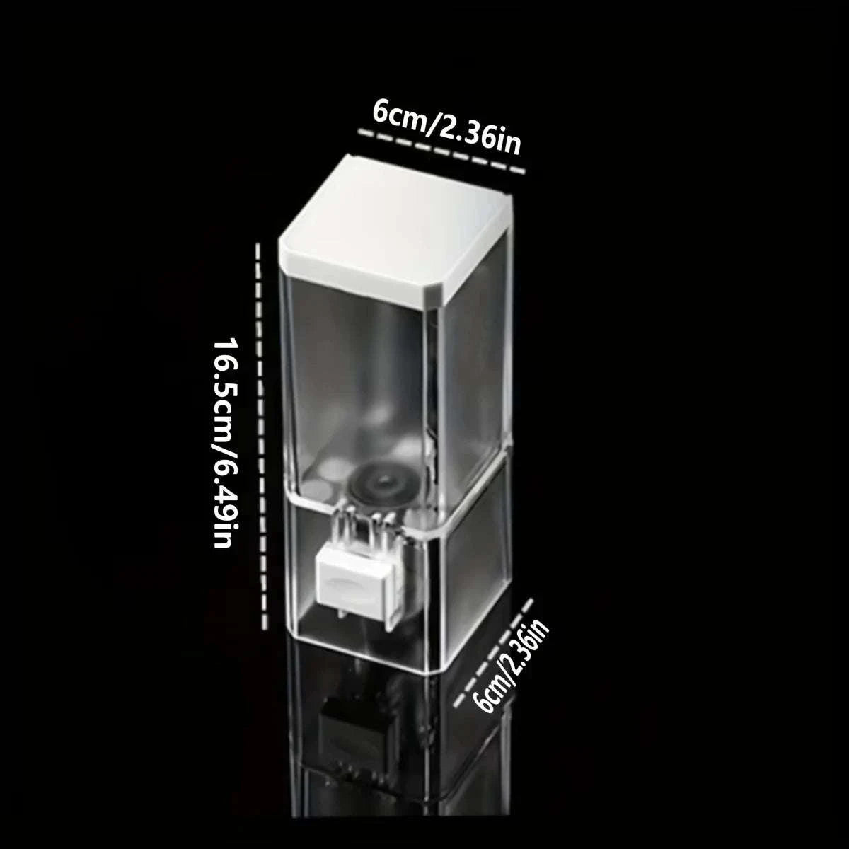 Wall-Mounted Manual Soap Dispenser Transparent No-Drill Design-transparent