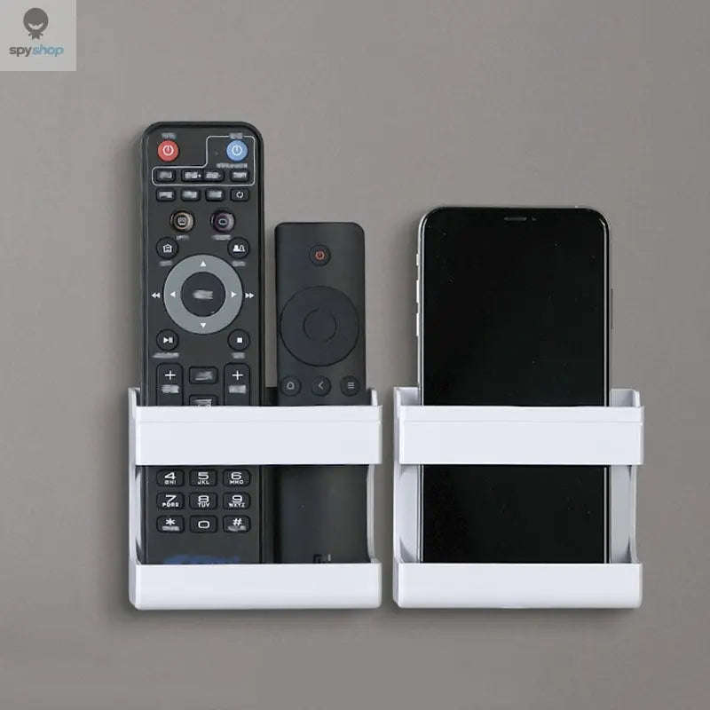 Wall-mounted Organizer – Space-Saving Storage for Remotes and Phones-C black
