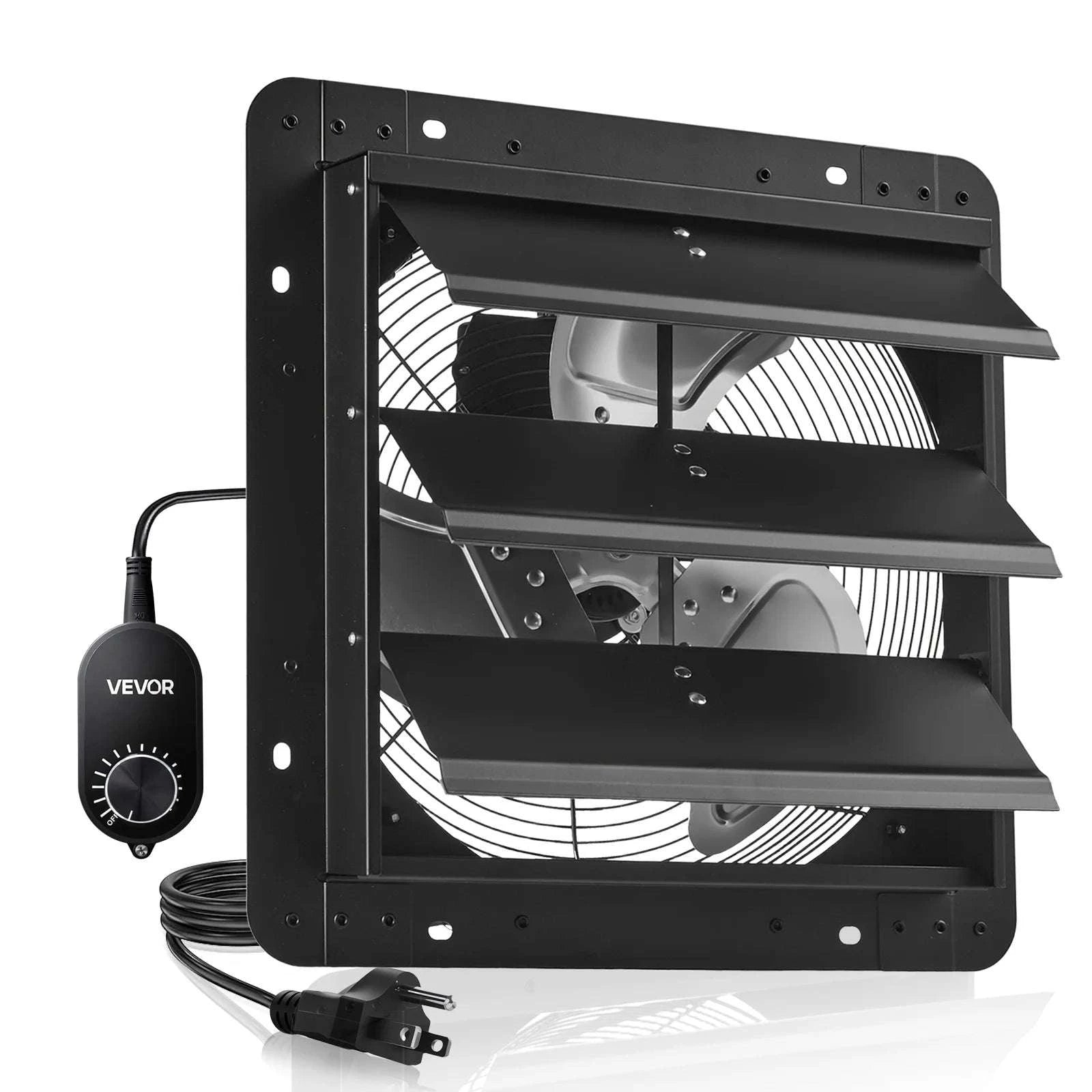 Wall Mounted Shutter Exhaust Fan with Speed Control for Attic-14inch / United States