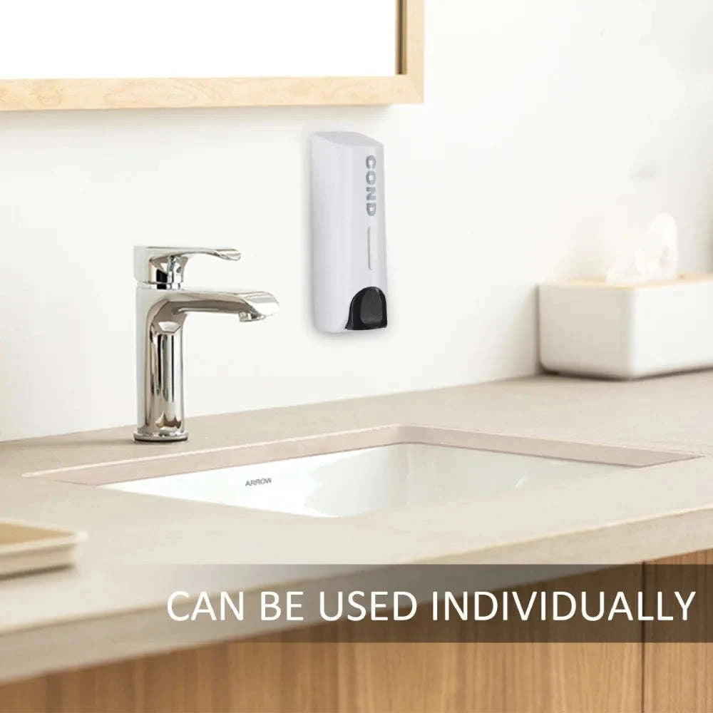 Wall-Mounted Soap Dispenser 350ml Single, Double or Triple-Siliver 3 / China Mainland