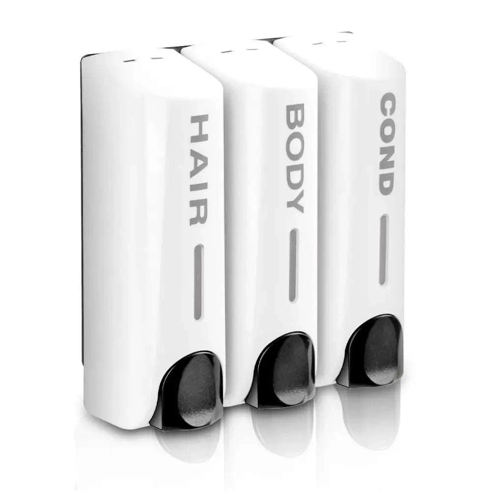 Wall-Mounted Soap Dispenser 350ml Single, Double or Triple-Siliver 3 / China Mainland