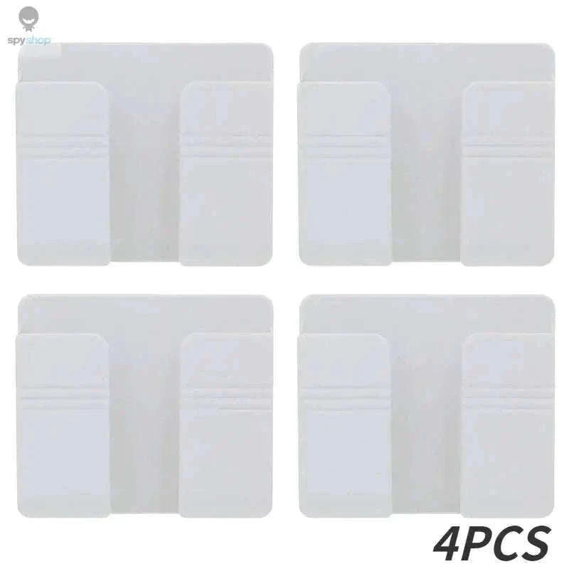 Wall Mounted Storage Box Organizer for Remotes and Phones-4PCS-Black