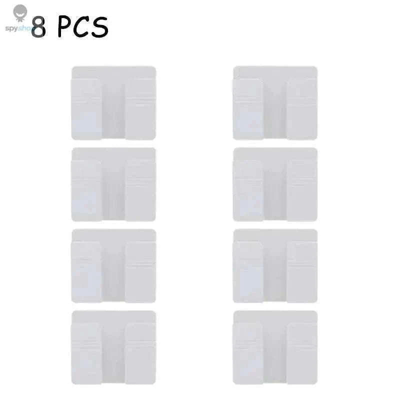 Wall Mounted Storage Box Organizer for Remotes and Phones-4PCS-Black