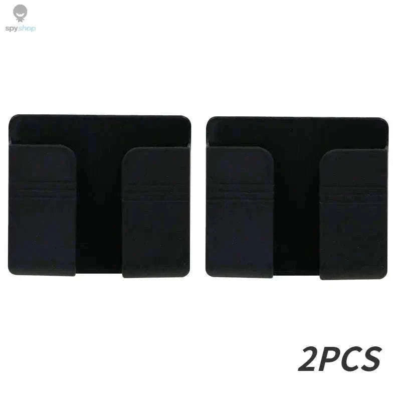 Wall Mounted Storage Box Organizer for Remotes and Phones-4PCS-Black